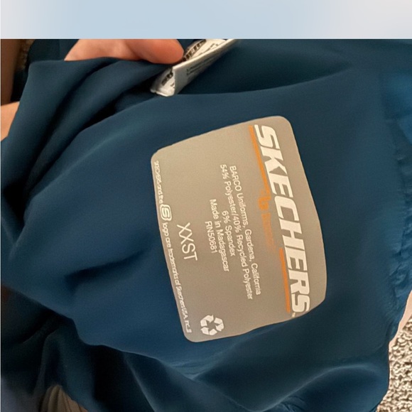 Skechers Blue Scrub Top and bottom - Picture 3 of 3